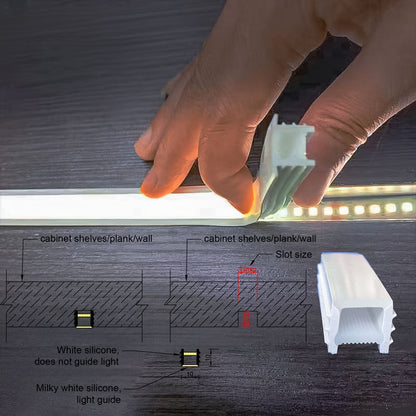 1010 Flexible LED Silicone Neon Tube - Bendable Custom Neon Signs, Logos &amp; Letters, Fits 5mm-6mm LED Strips