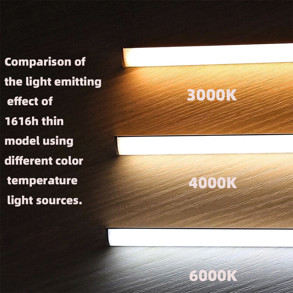 1616H V-Shape LED Aluminum Corner Profile - 90° Edge Channel for 8mm 10mm COB RGB LED Strips, PC/Silicone Diffuser