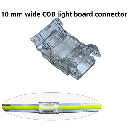 L-Shape Solderless Connector for COB & RGB LED Strips - Quick Snap-On Corner & Splice Solutions