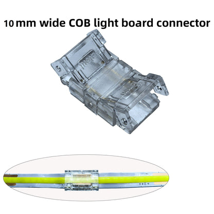 L-Shape Solderless Connector for COB & RGB LED Strips - Quick Snap-On Corner & Splice Solutions