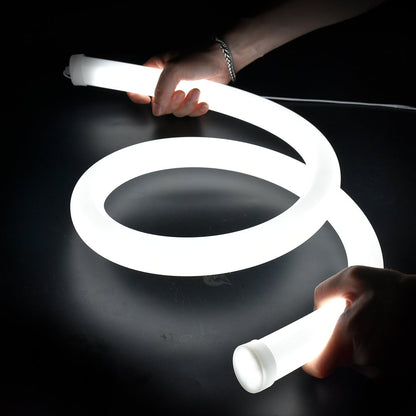 D16 Round Silicone LED Neon Tube Housing - Surface-Mount 360 Degree Glow for 5mm LED Strips