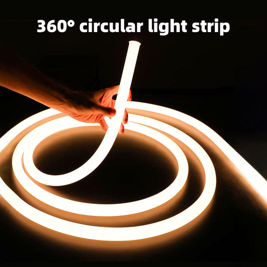 D13 Round Silicone Neon Flex Tube - 360-Degree Omni-Directional Glow for 5mm LED Strips