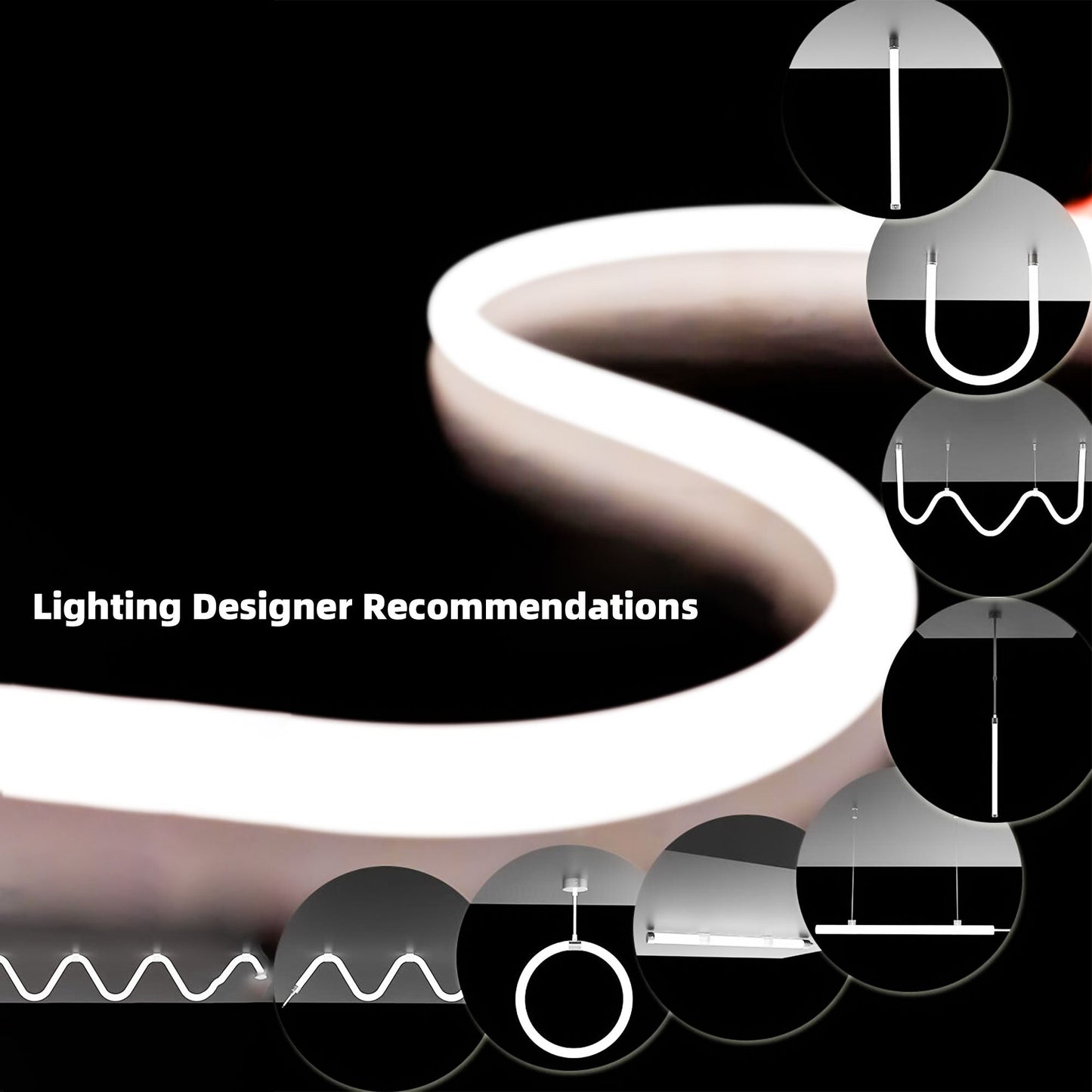 D13 Round Silicone Neon Flex Tube - 360-Degree Omni-Directional Glow for 5mm LED Strips