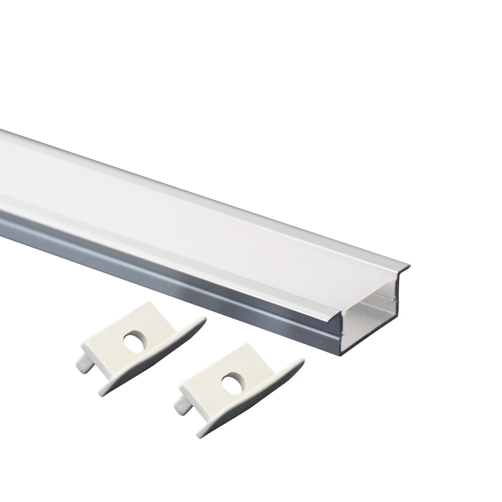 20x10mm Slim LED Aluminum Profile - Dual-Mode Surface Mount and Recessed Channel for LED Strips