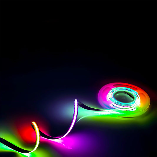 Ultra-Bright RGB COB LED Strip Light 24V - Dot-Free 10mm Flexible 576 LEDs/m