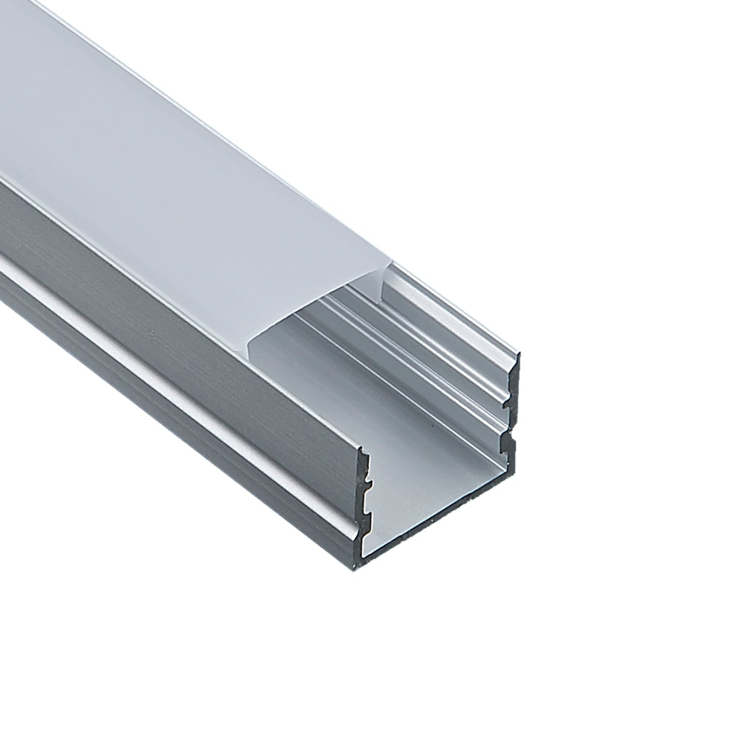 20x15mm LED Aluminum Extrusion - Deep Channel for Showcase, Wardrobe, and Stair Lighting