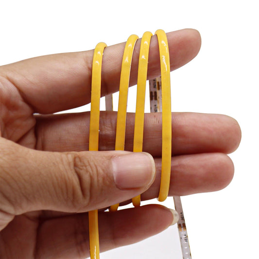 COB LED Strip Light 400 LEDs/m - 12V/24V 3-5mm Ultra-Narrow Width with Adhesive (5m/10m)