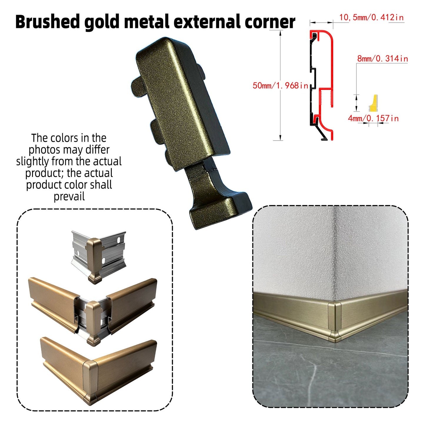 Surface Mount LED Skirting Board Profile with Silicone Cover (1m/2m)