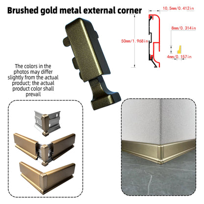 Surface Mount LED Skirting Board Profile with Silicone Cover (1m/2m)