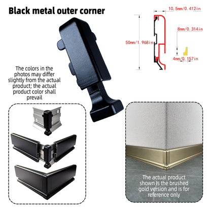 Surface Mount LED Skirting Board Profile with Silicone Cover (1m/2m)