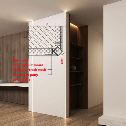 5022 Trimless LED Outer Corner Profile - Seamless 90° External Wall Corner (1m/2m)