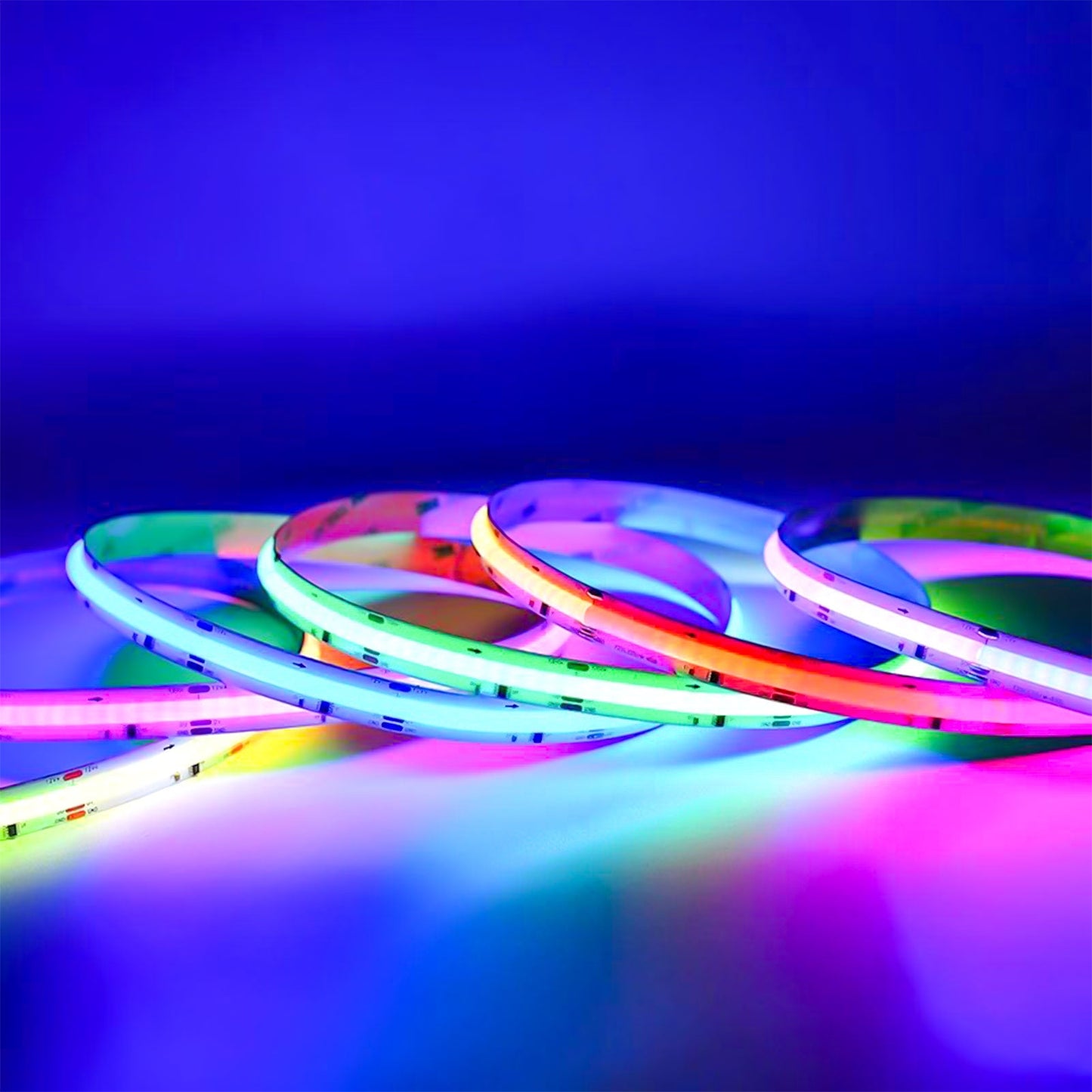 Ultra-Bright RGB COB LED Strip Light 24V - Dot-Free 10mm Flexible 576 LEDs/m