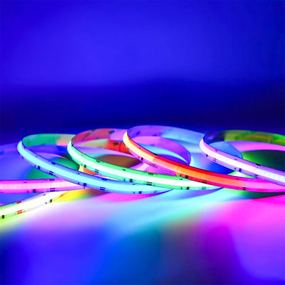 Ultra-Bright RGB COB LED Strip Light 24V - Dot-Free 10mm Flexible 576 LEDs/m