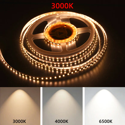 SMD2835 LED Strip Light 12V/24V - 120 LEDs/m for Aluminum Profiles (5m/10m)