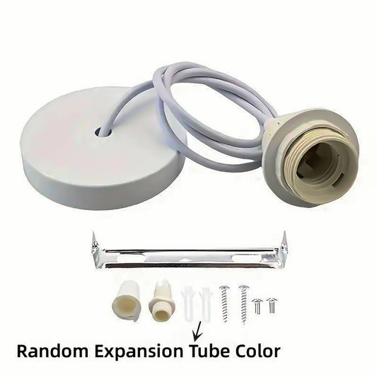 E27 Hanging Bulb Lamp Holder - Ceiling Rose Pendant Fittings with 1m Cable