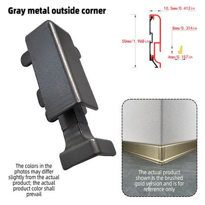 Surface Mount LED Skirting Board Profile with Silicone Cover (1m/2m)