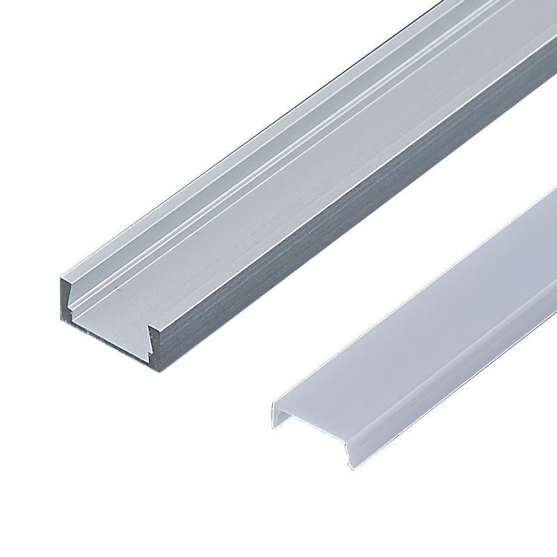 16*6 LED light trough, suitable for cabinet lighting – compatible with 5/8/10mm COB SMD light strips – surface mount/recessed mounting