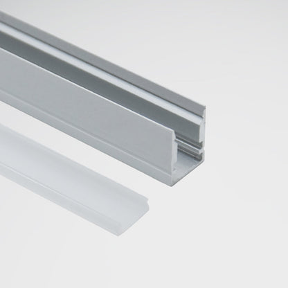 10×13mm Professional Recessed LED Light Groove – 6063-T5 Aluminum Recessed Extruded Profile, for Cabinet and Display Case Lighting. Suitable for 5mm SMD and COB Light Strips.