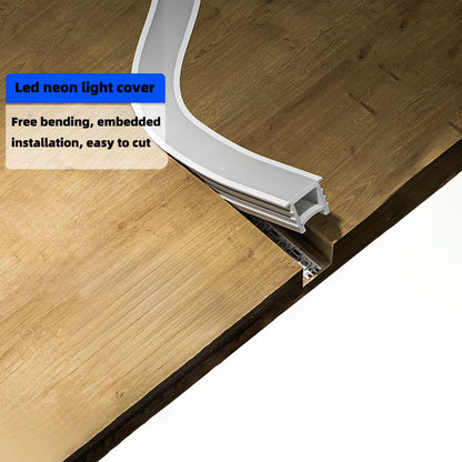 6x6mm/8x8mm Slim LED Silicone Tube Cover for LED Strip Lights - Ultra-Thin Flexible Diffuser