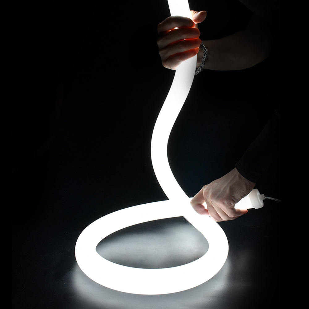 D16 Round Silicone LED Neon Tube Housing - Surface-Mount 360 Degree Glow for 5mm LED Strips