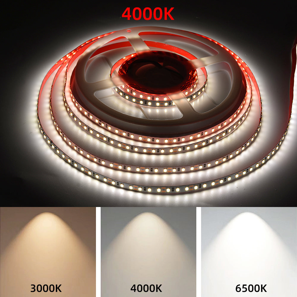 SMD2835 LED Strip Light 12V/24V - 120 LEDs/m for Aluminum Profiles (5m/10m)