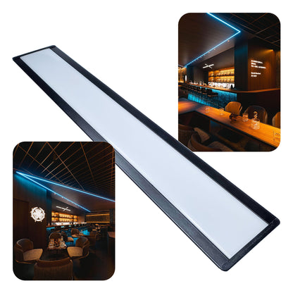 4010A Recessed LED Aluminum Profile - 40mm Dual-Strip Channel (1m/2m)