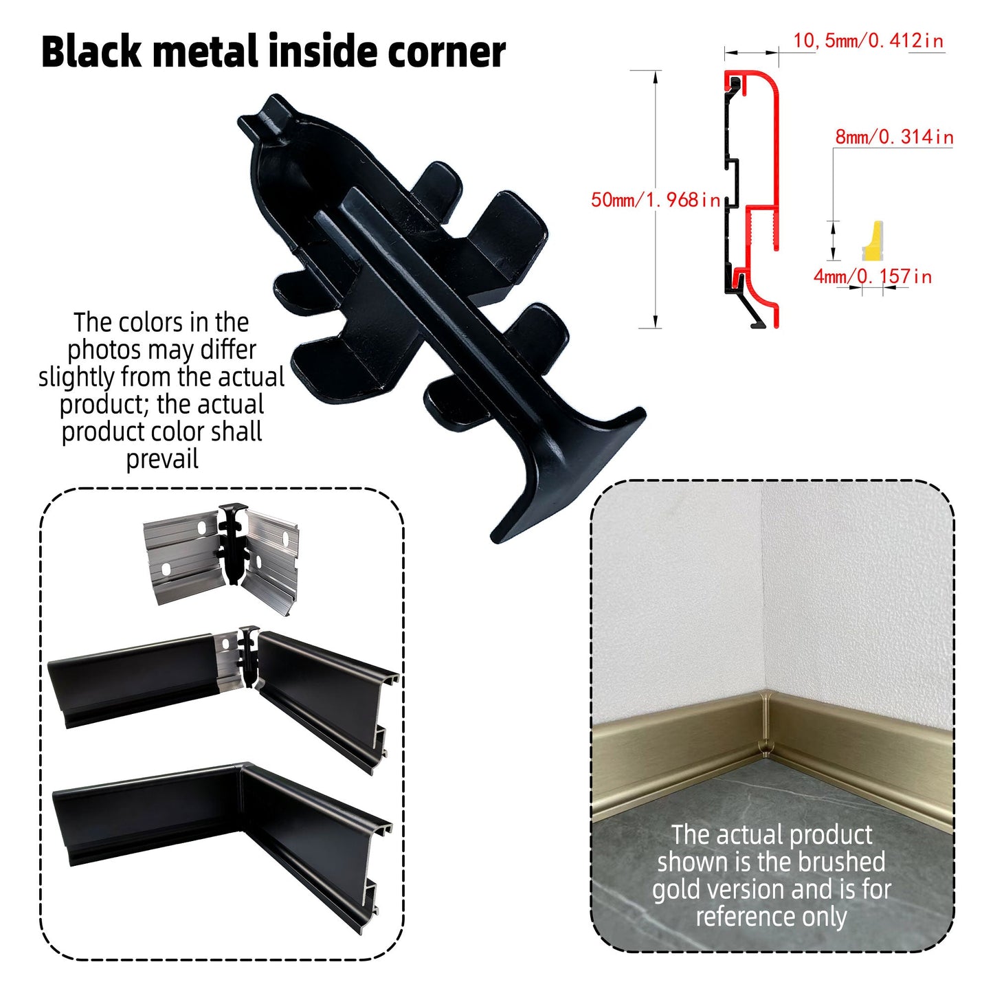 Surface Mount LED Skirting Board Profile with Silicone Cover (1m/2m)