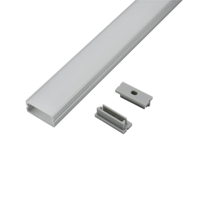 30x10mm LED Aluminum Profile Channel - Wide Surface Mount for Ceiling and Under-Cabinet Linear Lights
