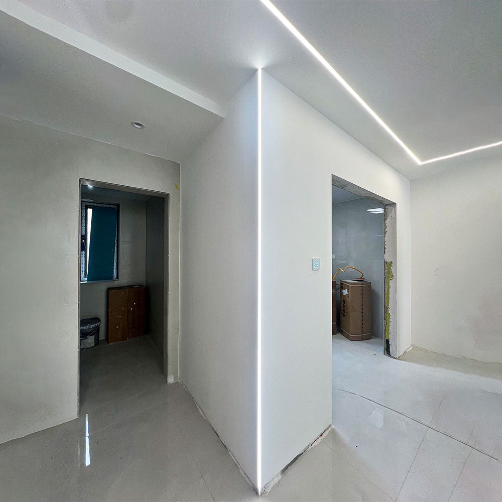 5022 Trimless LED Outer Corner Profile - Seamless 90° External Wall Corner (1m/2m)