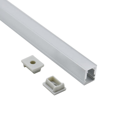 10×13mm Professional Recessed LED Light Groove – 6063-T5 Aluminum Recessed Extruded Profile, for Cabinet and Display Case Lighting. Suitable for 5mm SMD and COB Light Strips.