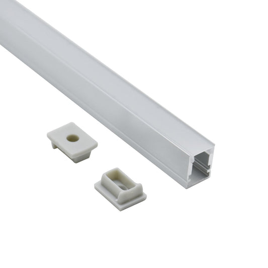 10×13mm Professional Recessed LED Light Groove – 6063-T5 Aluminum Recessed Extruded Profile, for Cabinet and Display Case Lighting. Suitable for 5mm SMD and COB Light Strips.