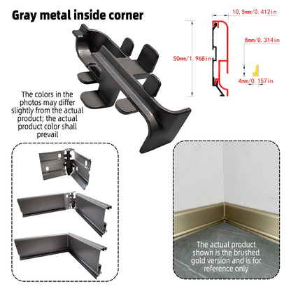 Surface Mount LED Skirting Board Profile with Silicone Cover (1m/2m)