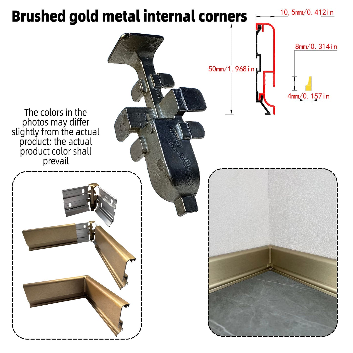 Surface Mount LED Skirting Board Profile with Silicone Cover (1m/2m)
