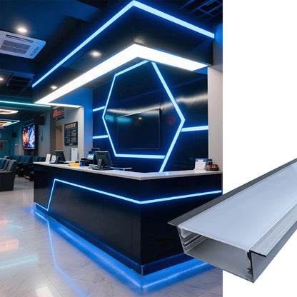 50x20mm Wide LED Aluminum Channel for Esports Rooms & Large Spaces