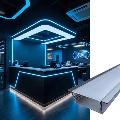 50x20mm Wide LED Aluminum Channel for Esports Rooms & Large Spaces