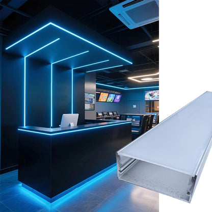 50x20mm Wide LED Aluminum Channel for Esports Rooms & Large Spaces