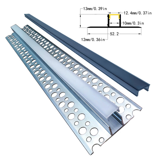 5213A Gypsum Board LED Profile - Recessed Linear Lighting Channel (1m/2m)