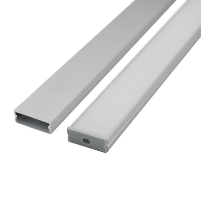 30x10mm LED Aluminum Profile Channel - Wide Surface Mount for Ceiling and Under-Cabinet Linear Lights