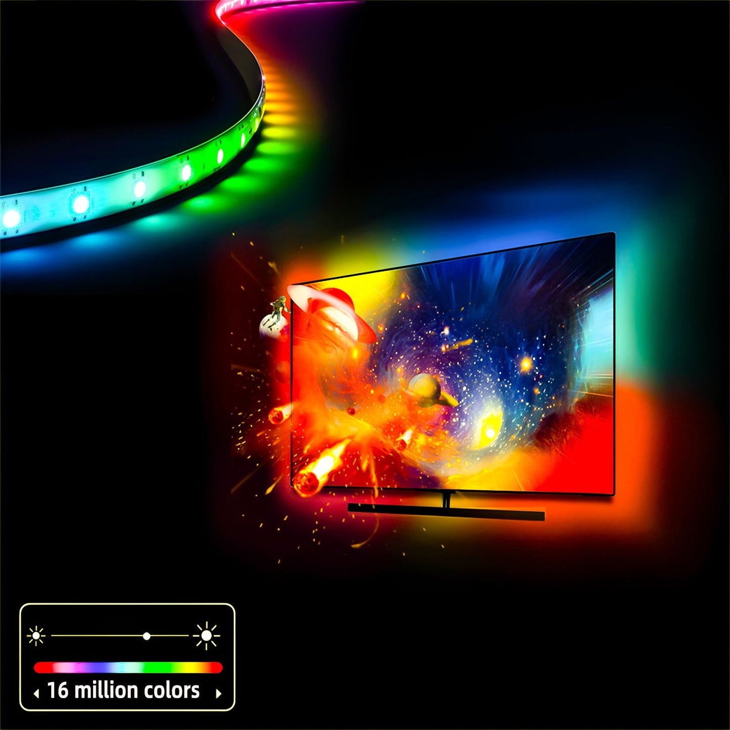 Ultra-Bright RGB COB LED Strip Light 24V - Dot-Free 10mm Flexible 576 LEDs/m