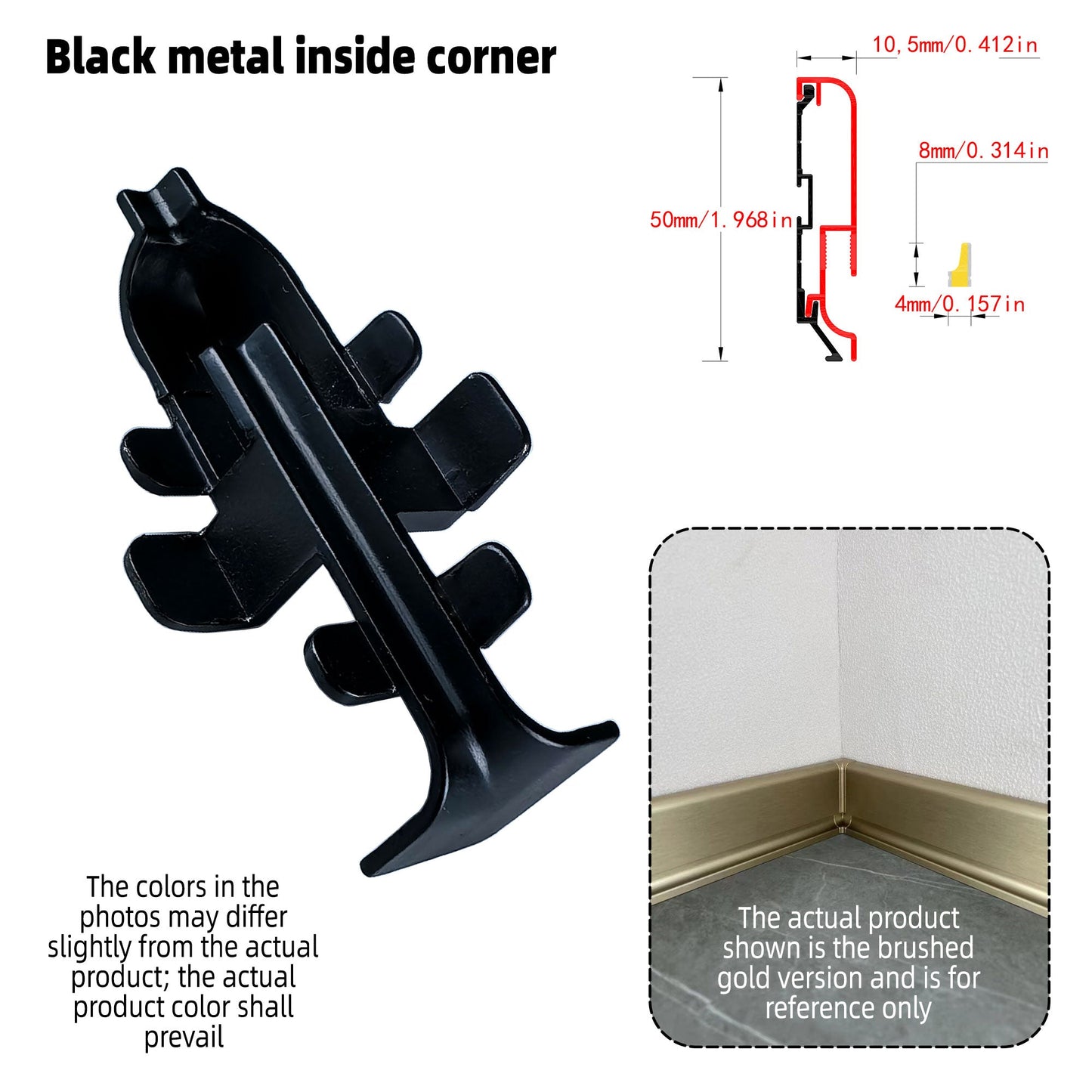 Surface Mount LED Skirting Board Profile with Silicone Cover (1m/2m)