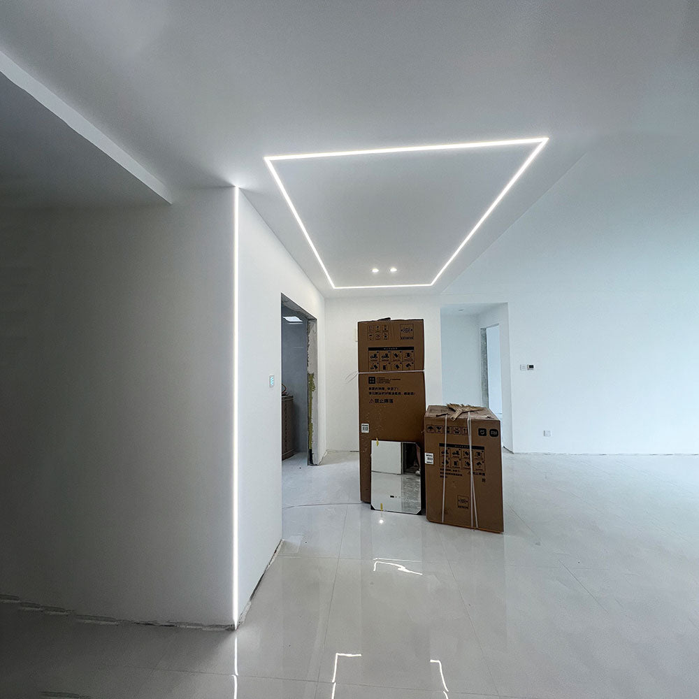 5022 Trimless LED Outer Corner Profile - Seamless 90° External Wall Corner (1m/2m)