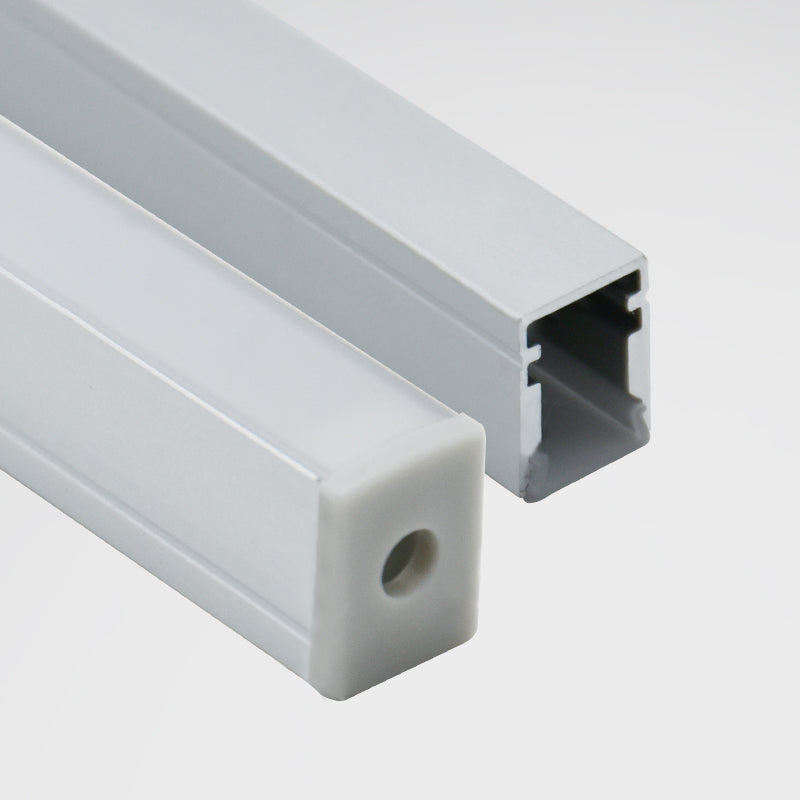 10×13mm Professional Recessed LED Light Groove – 6063-T5 Aluminum Recessed Extruded Profile, for Cabinet and Display Case Lighting. Suitable for 5mm SMD and COB Light Strips.