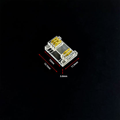 L-Shape Solderless Connector for COB & RGB LED Strips - Quick Snap-On Corner & Splice Solutions