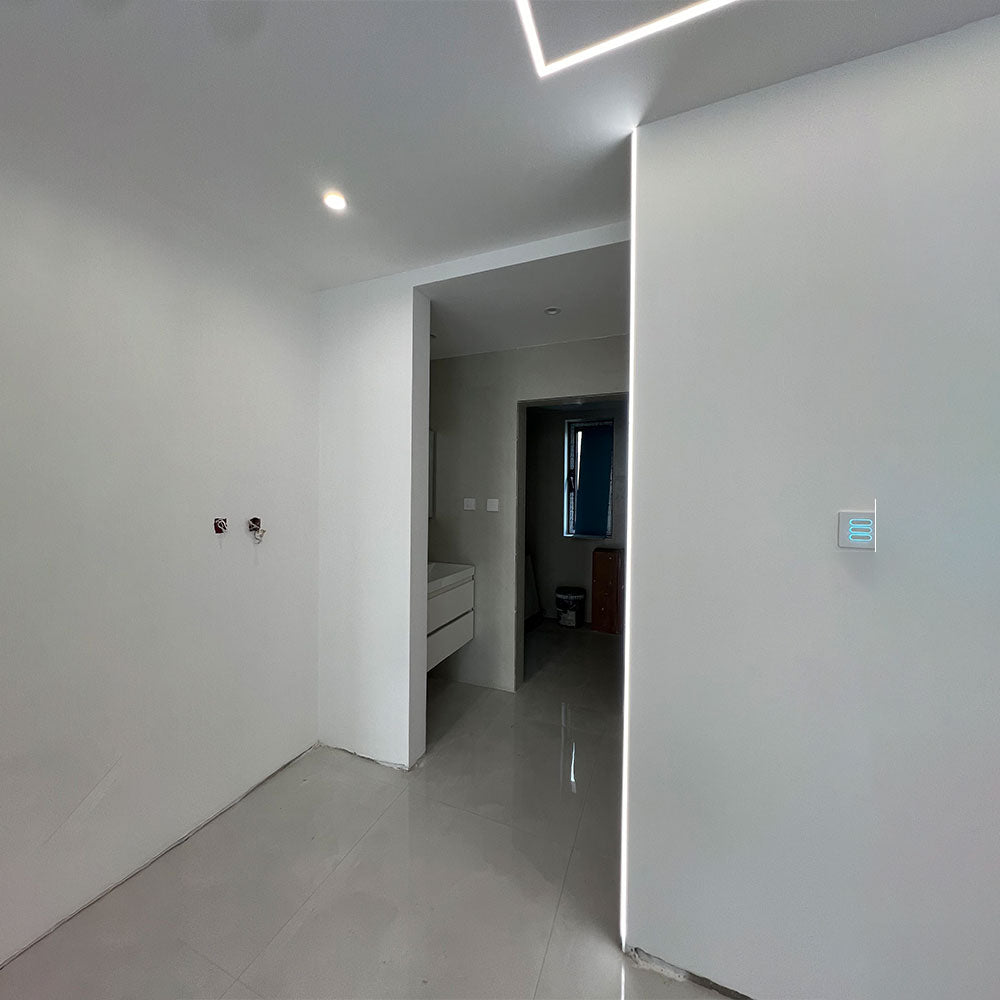 5022 Trimless LED Outer Corner Profile - Seamless 90° External Wall Corner (1m/2m)