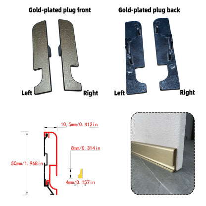 Surface Mount LED Skirting Board Profile with Silicone Cover (1m/2m)
