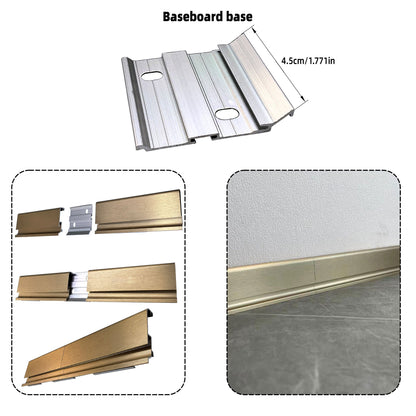 Surface Mount LED Skirting Board Profile with Silicone Cover (1m/2m)