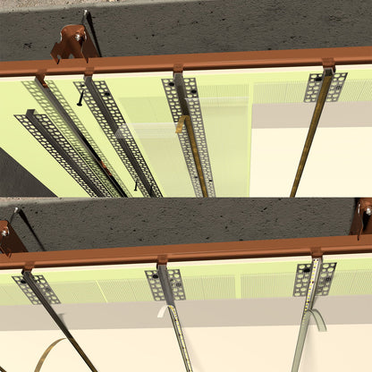 52x13mm Plaster-in LED Profile - Seamless Recessed Drywall Channel for Flush Linear Lighting