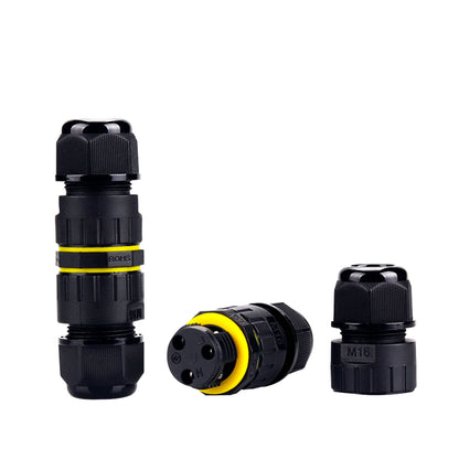 IP68 Waterproof Inline LED Connector - Heavy Duty Outdoor Cable Joiner 2-Pin to 6-Pin