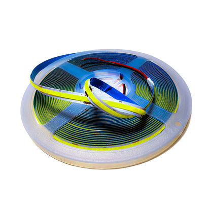 COB LED Strip Light Cold White 6500K - Dotless Tape Light 12V/24V 320-480 LEDs/m (5m/10m)