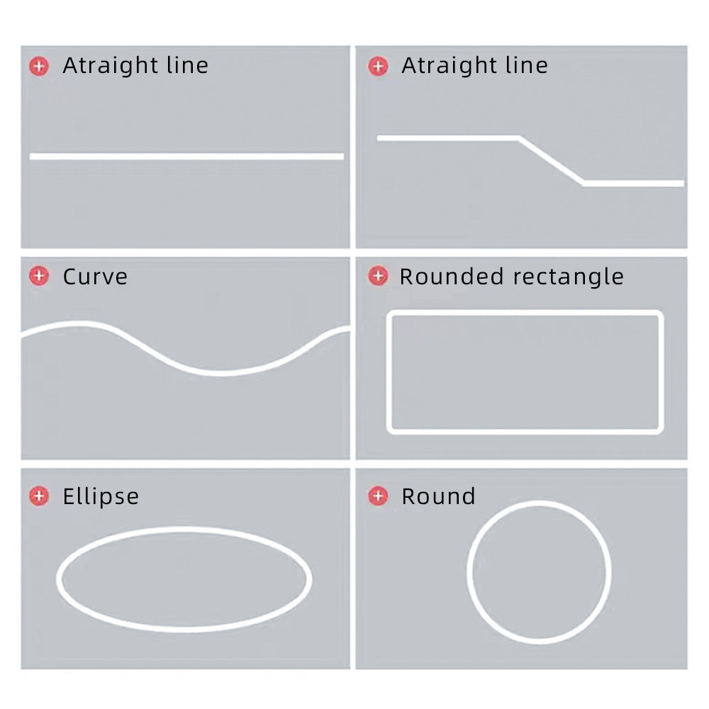 6x6mm/8x8mm Slim LED Silicone Tube Cover for LED Strip Lights - Ultra-Thin Flexible Diffuser
